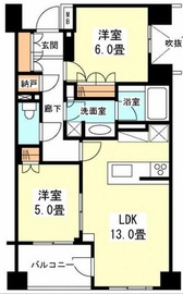 ザ・パークハウス上目黒ピアース 5階 間取り図