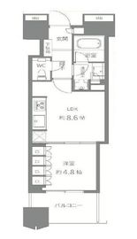 富久クロスコンフォートタワー(Tomihisa Cross)  24階 間取り図