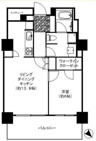 パークコート神宮前 The Forest 4F2 間取り図