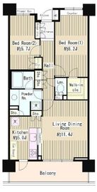 クラッサ目黒 606 間取り図