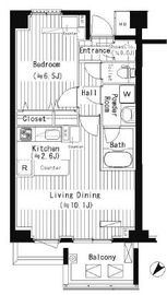 プライムアーバン東中野コート (PRIME URBAN 東中野 COURT) 410 間取り図