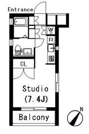 ラティエラ祐天寺 202 間取り図