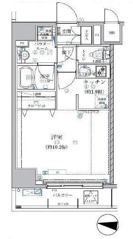 アルテシモグラード 5階 間取り図