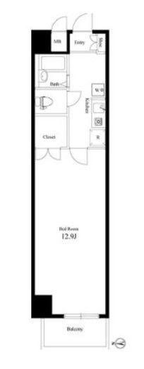 セントラルレジデンス四番町シティハウス 903 間取り図