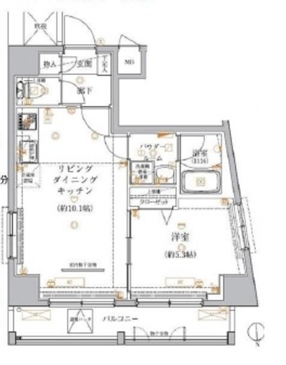 アルテシモフォルテ 9階 間取り図