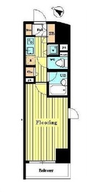 パレステュディオ六本木 4階 間取り図