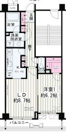 パークレジデンス戸越公園 602 間取り図