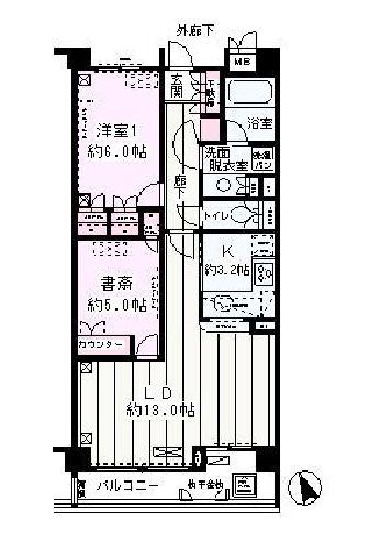 パークレジデンス戸越公園 302 間取り図