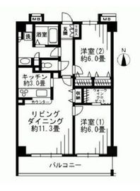 ソサエティ柿の木坂アネックス 303 間取り図