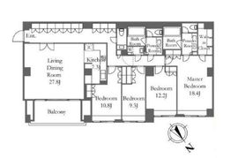 イートンプレイス神園町 2F2 間取り図