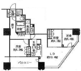 富久クロスコンフォートタワー(Tomihisa Cross)  11階 間取り図