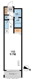 カッシア目黒 416 間取り図