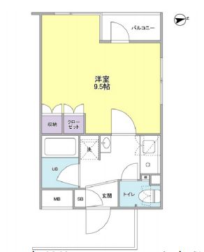 ディアレンス西麻布 203 間取り図