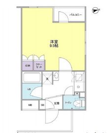 ディアレンス西麻布 203 間取り図