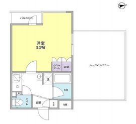 ディアレンス西麻布 401 間取り図