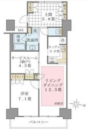 ブリリアイスト東雲キャナルコート 816 間取り図