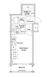 コンフォリア浅草橋 1201 間取り図