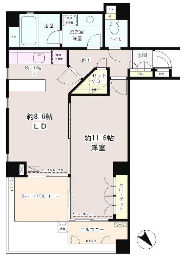 フェアステージ広尾 403 間取り図