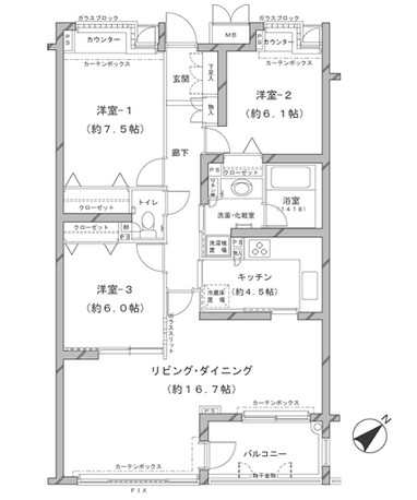 MFPRコート代官山 317 間取り図