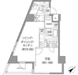 グランベル中落合 1502 間取り図