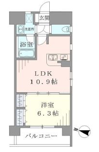 ラキャリラット日本橋 902 間取り図