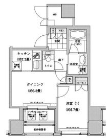 ウエストパークタワー池袋 2114 間取り図