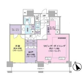 ザ・クレストタワー 19階 間取り図