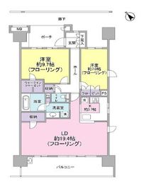 東京フロントコート 13階 間取り図