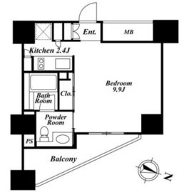 ベルファース目黒 301 間取り図