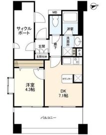 ルモンド恵比寿 10階 間取り図