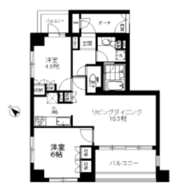 アルス恵比寿メイクス 5階 間取り図