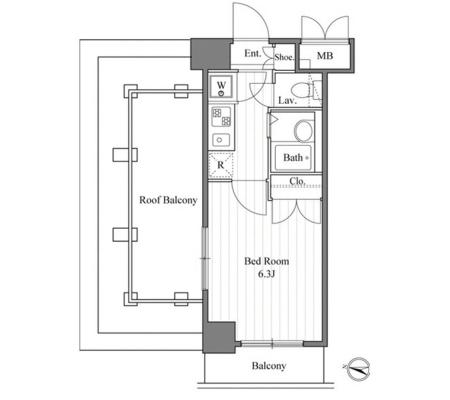 LaSante広尾 (ラサンテ広尾) 718 間取り図