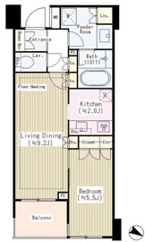 パークホームズ日本橋浜町二丁目リビオガーデン 4階 間取り図