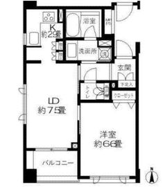 クリオ渋谷ラ・モード 104 間取り図