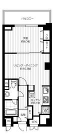グラマシー恵比寿 416 間取り図