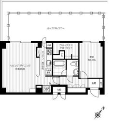 グラマシー恵比寿 612 間取り図