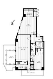 グラマシー恵比寿 801 間取り図