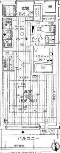 エステムプラザ品川大崎駅前レジデンシャル 605 間取り図