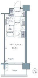 プレジリア新富町 903 間取り図