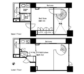 レジディア東銀座 1401 間取り図