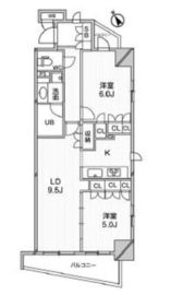 デュオステージ後楽園 503 間取り図