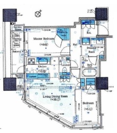 パークタワー渋谷本町 13階 間取り図