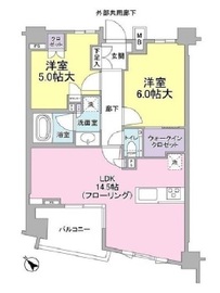 ブランズ新宿富久町 4階 間取り図