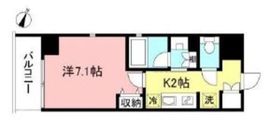 プライムメゾン初台 701 間取り図