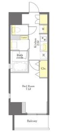 プライムメゾン初台 1201 間取り図