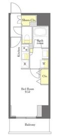 プライムメゾン初台 703 間取り図