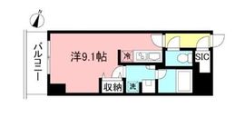 プライムメゾン初台 1403 間取り図