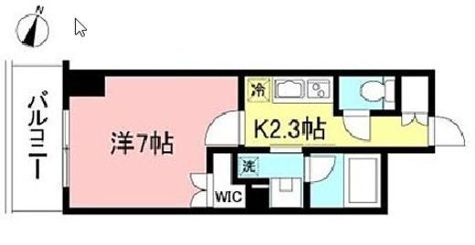 プライムメゾン初台 204 間取り図