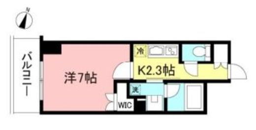 プライムメゾン初台 804 間取り図