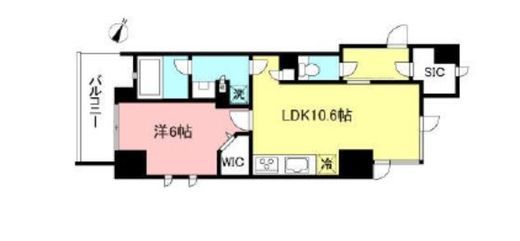 プライムメゾン初台 307 間取り図
